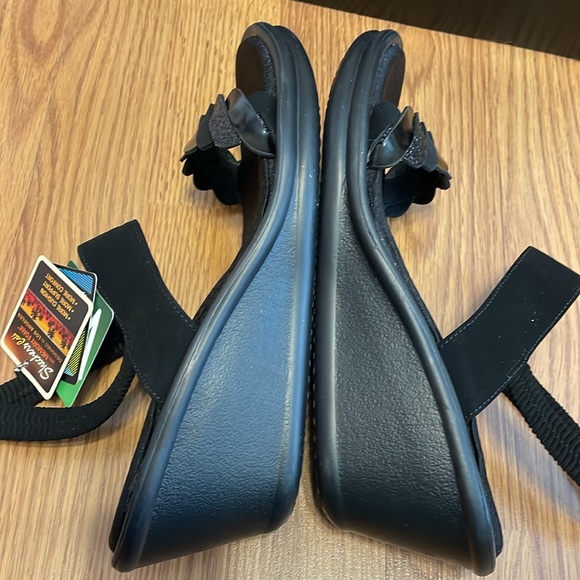 Skechers Cali Rumblers City Dash Slingback Wedge Sandals. Black. Size 9. NWT! - Picture 7 of 16